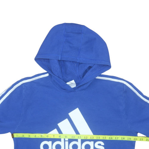 Teens UK Size 18 adidas Blue Pullover Hoodie