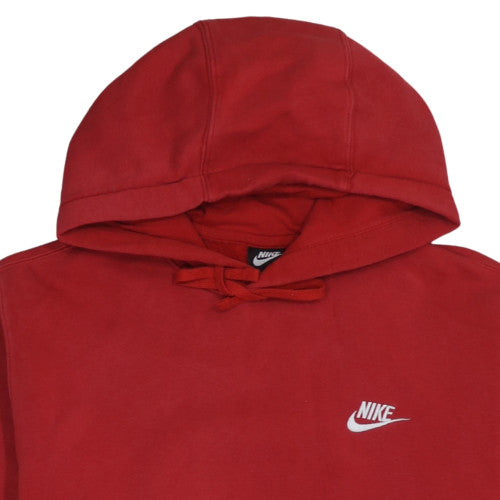 Mens UK Size M Nike Red Pullover Hoodie