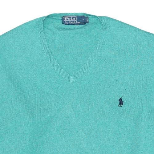 Mens UK Size M Ralph Lauren Green Pullover Jumper