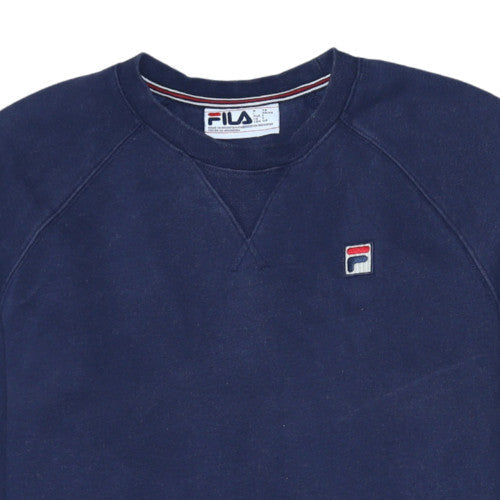 Mens UK Size S FILA Blue Pullover Sweatshirt