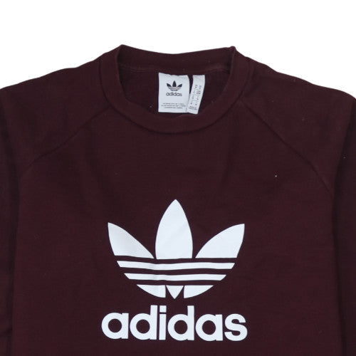 Mens UK Size M adidas Brown Pullover Sweatshirt