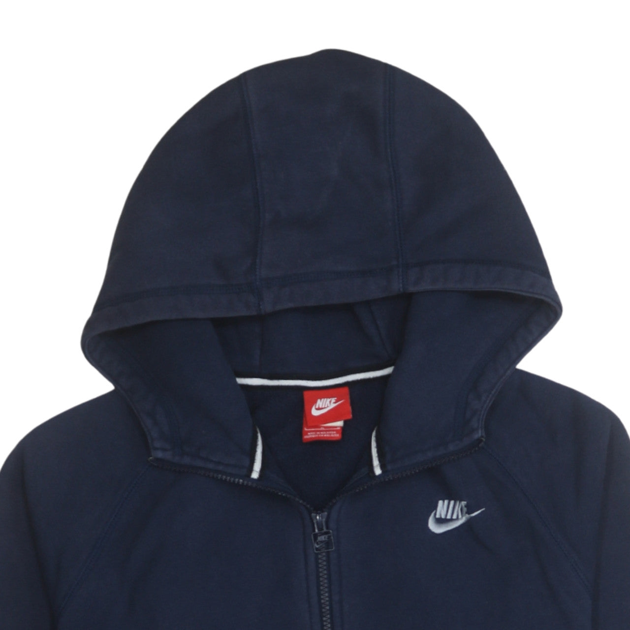 Mens UK Size L Nike Blue Full Zip Hoodie