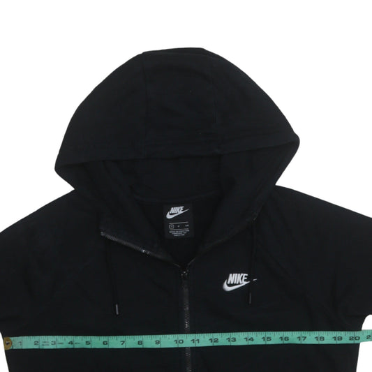 Womens UK Size S Nike Black Full Zip Hoodie