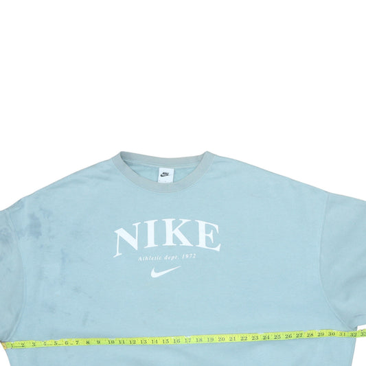 Womens UK Size M Nike Blue Pullover Sweatshirt