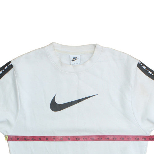 Womens UK Size XS Nike White Pullover Sweatshirt
