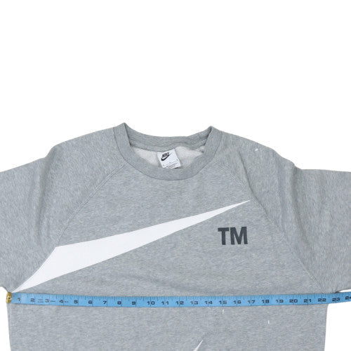 Mens UK Size M Nike Grey Pullover Sweatshirt