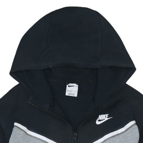 Additional view of Nike boys’ grey & black full zip fleece hoodie xl 158-170cm