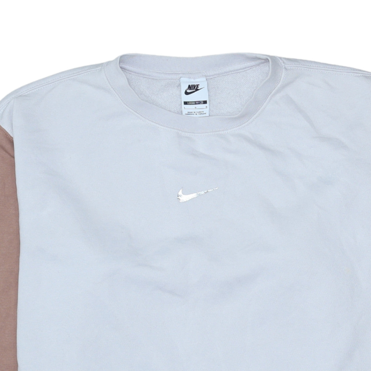 Womens UK Size L Nike Beige Pullover Sweatshirt