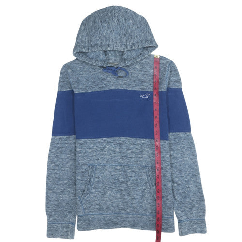Mens UK Size S Hollister Blue Pullover Hoodie