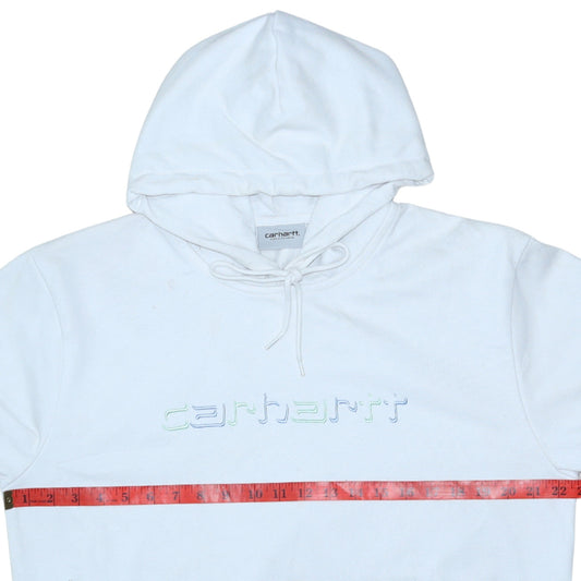 Mens UK Size M Carhartt White Pullover Hoodie