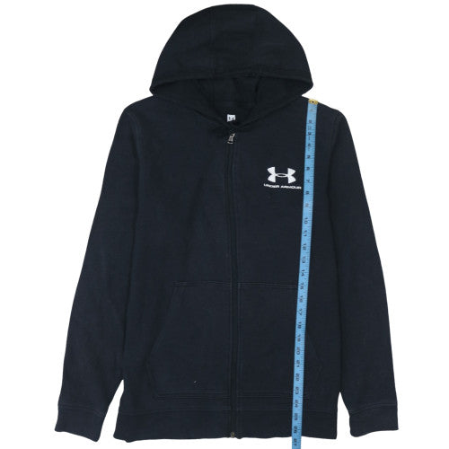 Mens UK Size L Under armour Black Full Zip Hoodie