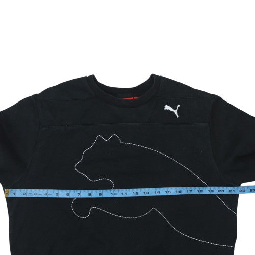 Mens UK Size M PUMA Black Pullover Sweatshirt