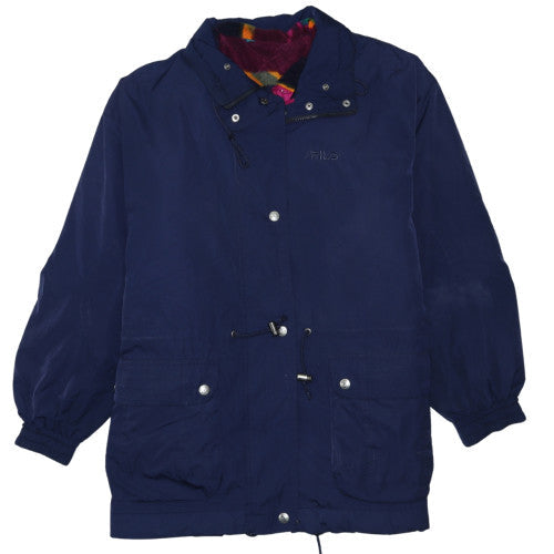 Womens UK Size 12 FILA Blue Parka Coat