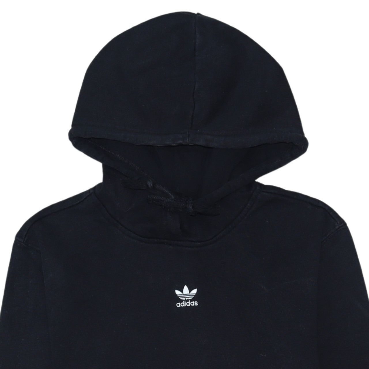 Womens UK Size 8 adidas Black Pullover Hoodie