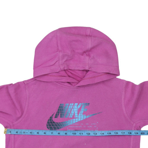 Womens UK Size L Nike Pink Pullover Hoodie
