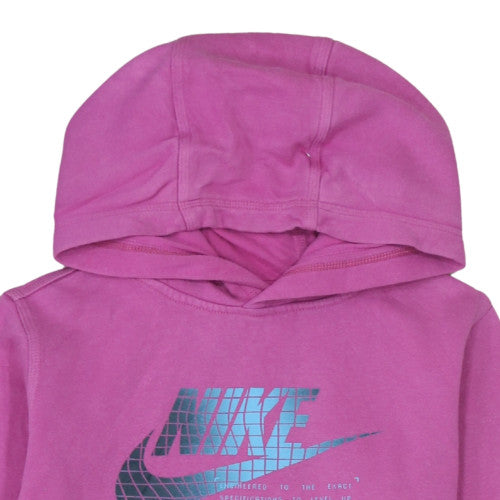 Womens UK Size L Nike Pink Pullover Hoodie