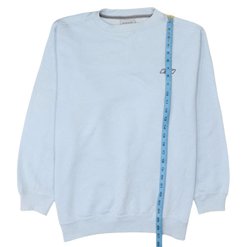 Mens UK Size L Reebok Blue Pullover Sweatshirt