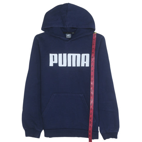 Boys UK Size 16 Years PUMA Blue Pullover Hoodie