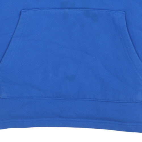 Mens UK Size L adidas Blue Pullover Hoodie