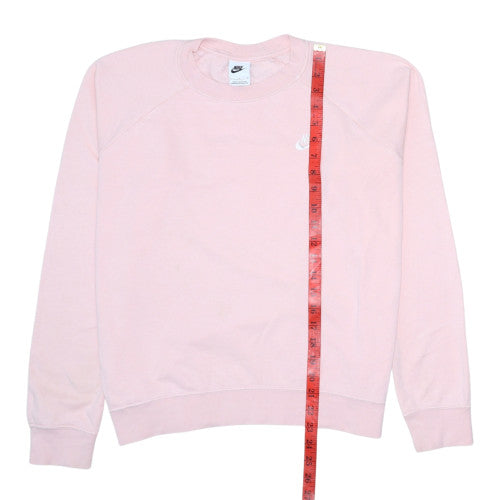 Womens UK Size L Nike Pink Pullover Sweatshirt