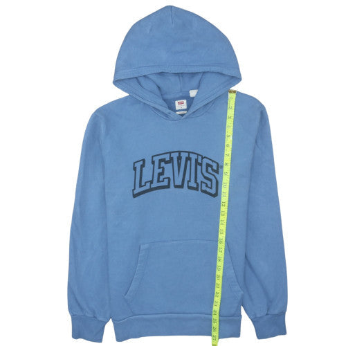Mens UK Size M Levi's Blue Pullover Hoodie
