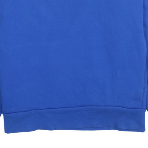Mens UK Size XL PUMA Blue Pullover Hoodie