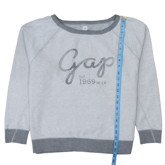 Womens UK Size M Gap Grey Pullover Sweatshirt