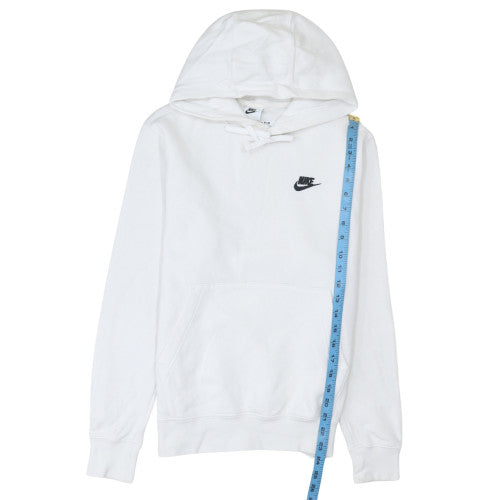 Womens UK Size S Nike White Pullover Hoodie