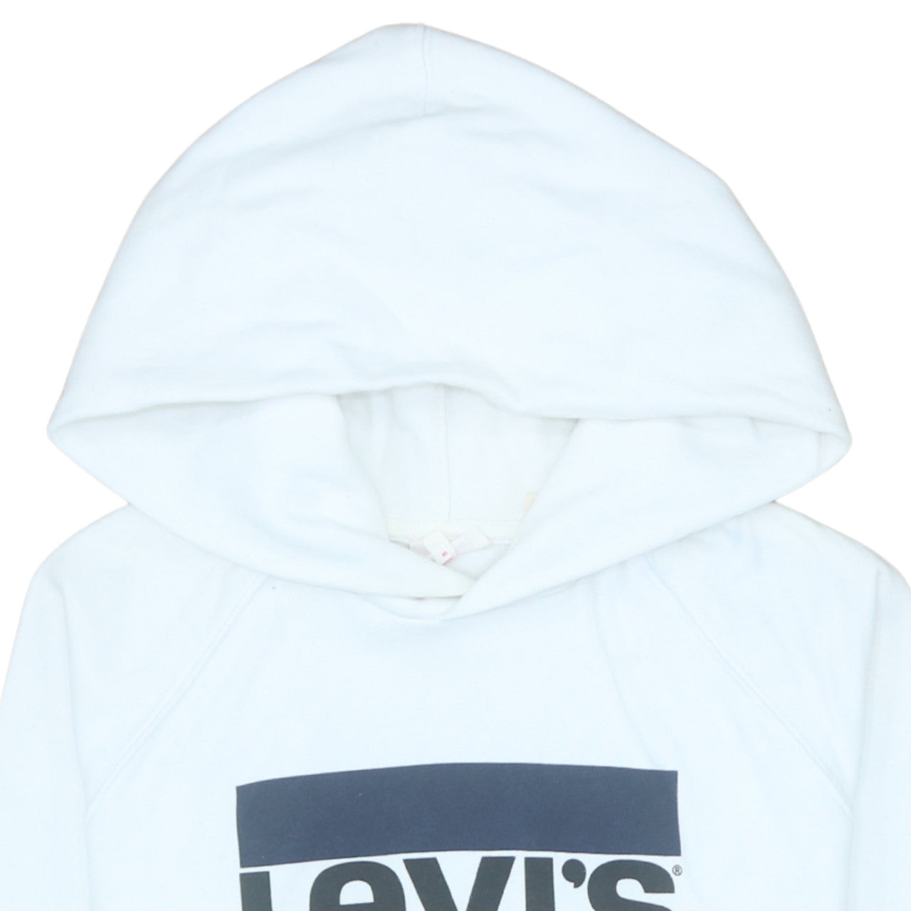 Unisex Adults UK Size XS Levi's White Pullover Hoodie