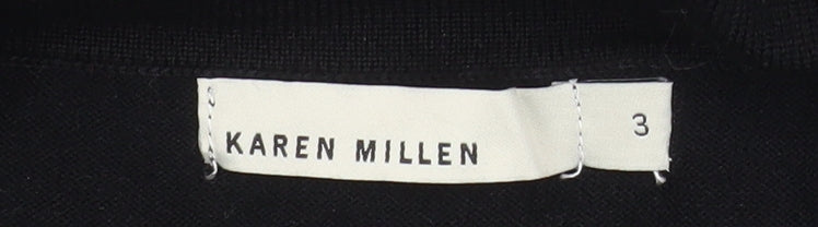 Womens UK Size 12 Karen Millen Black Cape Jumper