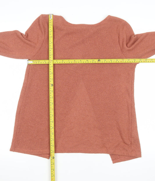 Womens UK Size S H&M Brown Cardigan Jumper