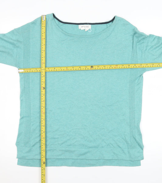 Womens UK Size 10 White Stuff Green Pullover Jumper