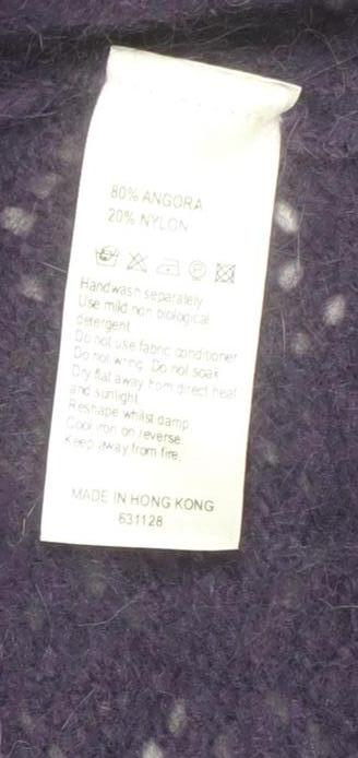 Womens UK Size 12 Monsoon Purple Wrap Jumper