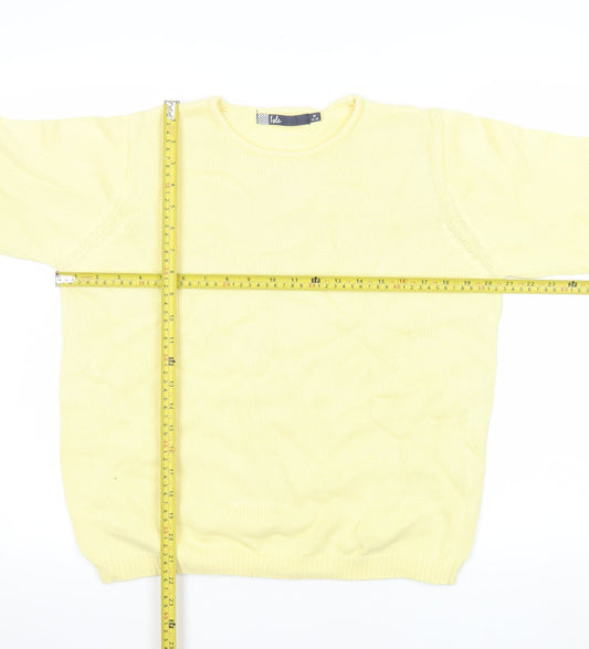 Womens UK Size M Isle Yellow Pullover Jumper