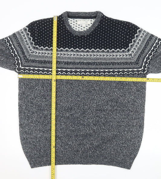 Mens UK Size XL F&F Grey Pullover Jumper