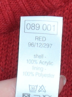 Mens UK Size 2XL Sandstone Red Pullover Jumper