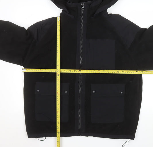 Mens UK Size XL Zara Black Basic Jacket