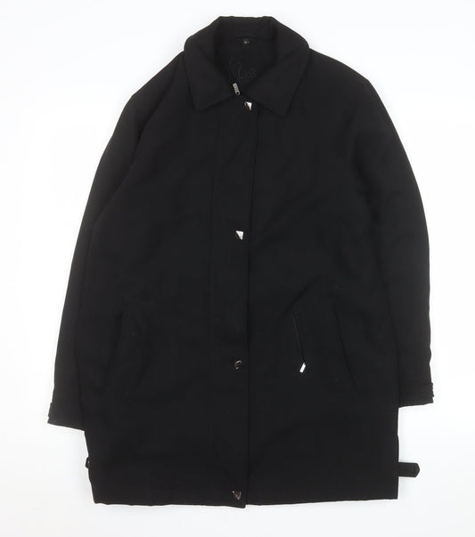 Womens UK Size 12 Klass Black Overcoat