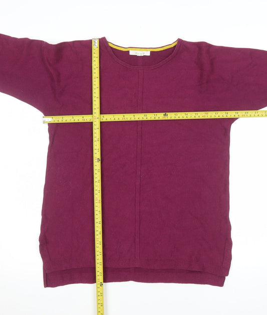 White Stuff Women’s Purple Crew Neck Knit Jumper Size 10
