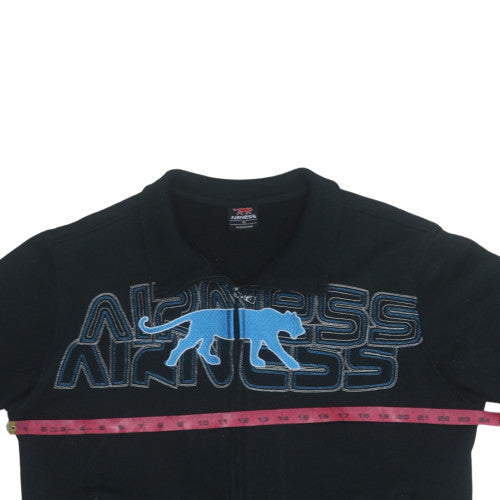 Mens UK Size XL Airness Black Full Zip Sweatshirt
