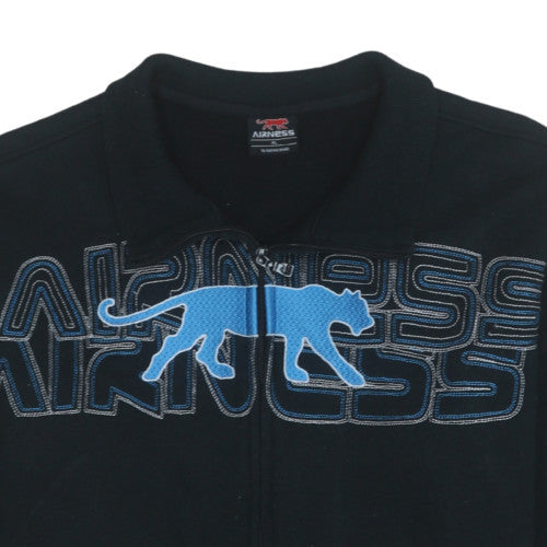 Mens UK Size XL Airness Black Full Zip Sweatshirt