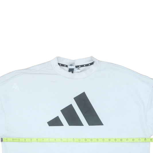Womens UK Size S adidas White Pullover Sweatshirt