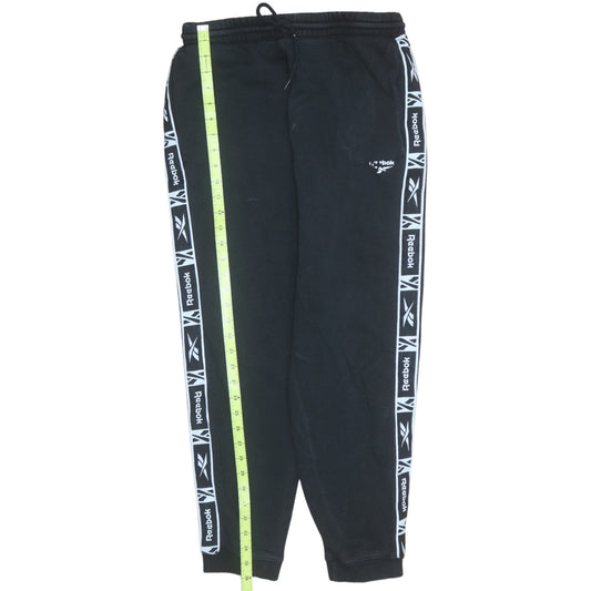 Mens UK Size M Reebok Regular Fit Jogger Black Trousers
