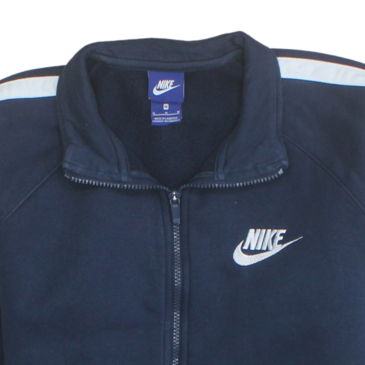 Mens UK Size M Nike Blue Full Zip Sweatshirt