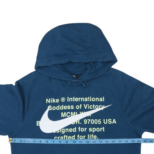Mens UK Size S Nike Blue Pullover Hoodie