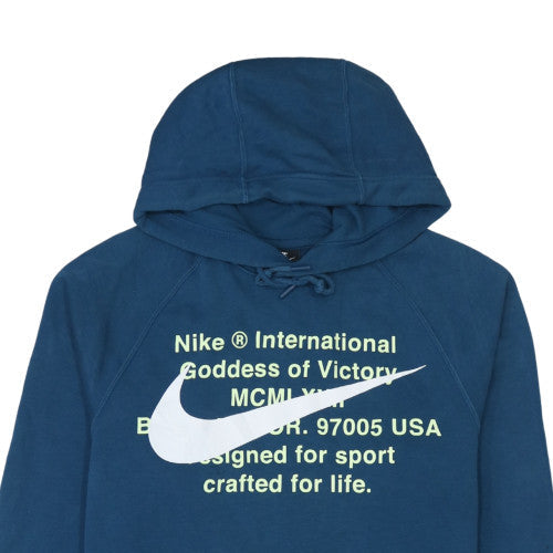 Mens UK Size S Nike Blue Pullover Hoodie