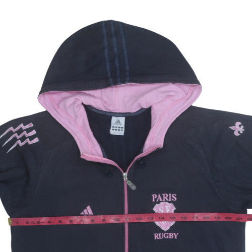 Womens UK Size L adidas Blue Full Zip Hoodie