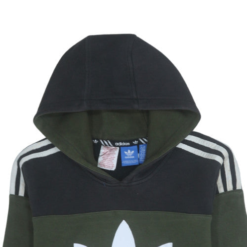 Boys UK Size L adidas Green Pullover Hoodie