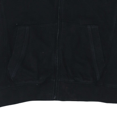 Mens UK Size M Airness Black Full Zip Hoodie