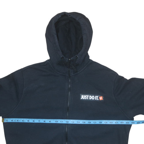 Mens UK Size XL Nike Black Full Zip Hoodie